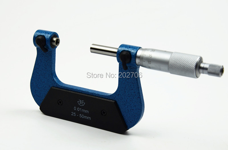 Description Picture 4 of item0-25mm 25-50mm 50-75mm 75-100mm Screw Thread Micrometers  thread micrometer caliper including measuring anvils