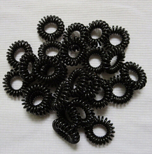 10pcs lot Telephone Cord Elastic Ponytail Holders Hair Ring Scrunchies For Girl Rubber Band Tie Free
