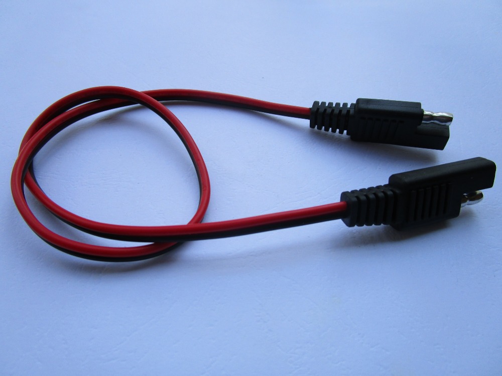 10 Pcs 18AWG SAE to SAE 2 Wire Quick Connect Disconnect Weatherproof