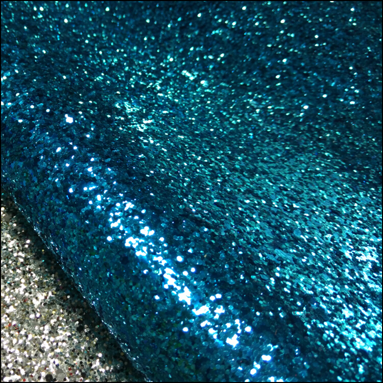 Dark Blue Glitter Fabric