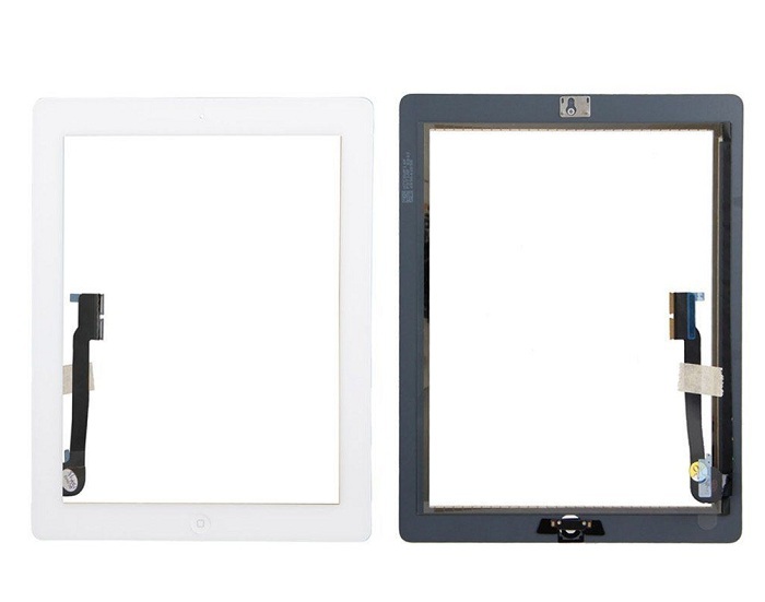 DHL!    Digitizer  +    3   Home Button  iPad 4 Black & white