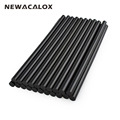 NEWACALOX Gun Adhesive DIY Tools Alloy Accessories Repair 20 pcs lot 150mm Black Hot Melt Glue