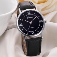 Hot Sale New Style 3 Color Women Watch PU Leather Dress Wristwatch Jewelry Quartz Watch Reloj Mujer Clock Women