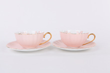 Top Quality Royal Bone China Coffee Cup Set Ceramic Tea Cups And Mugs With Spoon Saucer