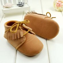 Baby Girls Boys First Walkers Shoes Brown and Pink Color Soft Bottom Toddler Boots 3 Sizes