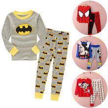 Hot Selling Baby Kids Clothes Nightwear Long Sleeve Cartoon Pajama Set Child Home Wear Casual Sleepwear Clothes Set