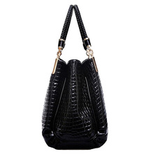  2015 Woman Black Designer Brand Leather Handbag Sac A Main De Marque Femme Shoulder Bag