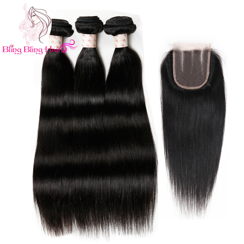 7A Mink Brazilian Hair With Lace Closure Weave Bundles Cheap Brazilian Hair With Closure Bundle Cheap Bundles With Closures Lot