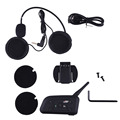 Motorcycle Bluetooth Helmet Intercom 1200M Full Duplex 6 riders Wireless BT Interphone Headsets Communication System US