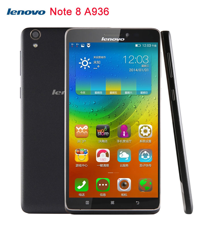 In stock 4G Original Lenovo Note 8 A936 6 Android 4 4 Smartphone MT6752 Octa Core