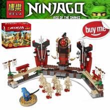 Bela 320 unids Phantom Ninja Ninjago SKELETON BOWLING Masters Spinjitzu Minifigures bloques de construcción para Lego 2519