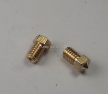 wholesale 3D Printer E3D V6 Nozzle, 0.25/0.35/0.4/0.6/0.8mm diameter extruder nozzle, applicable to 1.75mm filament