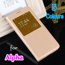 Thin Smart View Auto Sleep Wake Shell With Original Chip Flip Leather Case Back Cover For