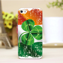 pz0005-37 Ireland flag irgo Design Customized cellphone transparent cover cases for iphone 4 5 5c 5s 6 6plus Hard Shell