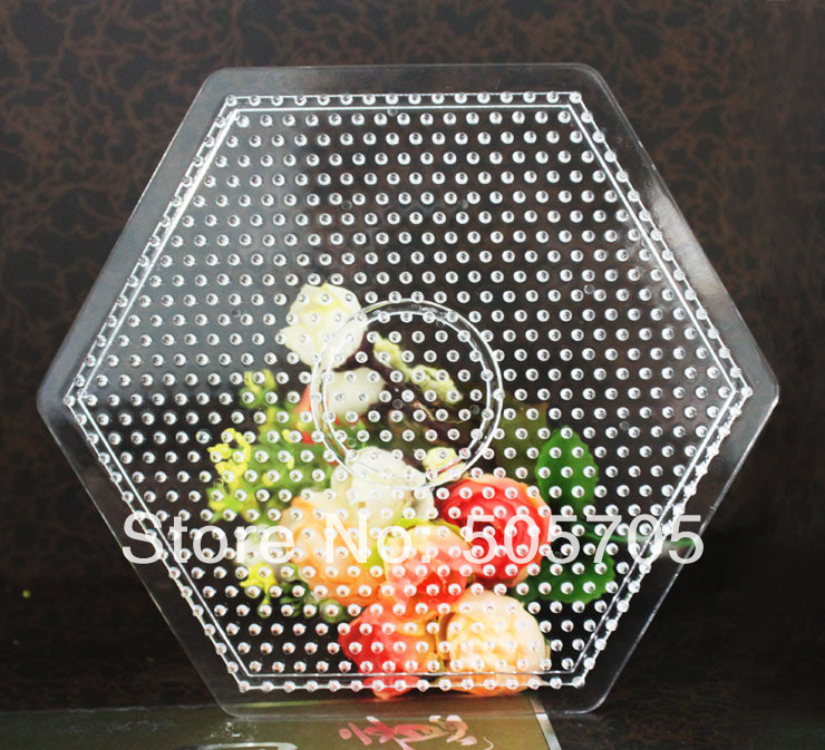 Aliexpress.com : Buy free shipping BP03 hexagon pegboards patterns for hama beads perler beads 
