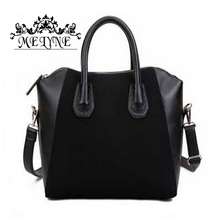 Hot Sale Bag fashion bags 2015 patchwork nubuck leather women s handbag smiley shoulder bags free