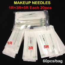Free Shipping Mix Makeup Needles Professional Sterilized Permanent Makeup Needles