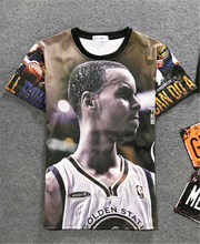 2016 summer new Stephen Curry T Shirt Men 3d Basketball Stars Tshirt Homme Warriors Superhero T Shirts Hip Hop casual sport Tee