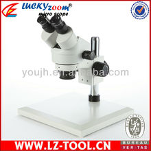 Entrega gratuita! 7X-45X profesional Industrial PVC microcospio, aparato de musica Zoom microcospio con gran escenario