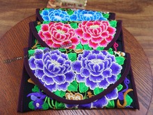 3 pcs Wristlet bag vintage Hmong Thai Indian embroidered bag Fashionable clutch purse Boho Hippie Ethnic