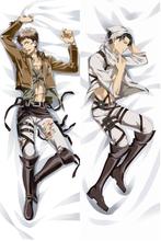 Наволочка дакимакура Attack on titan — Levi Rivaille Jean Kirstein