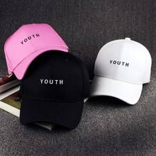 New 2016 Fashion Men Cap Brand YOUTH Letter Snapback Cap Women Summer Baseball Cap Cotton Upscale Golf Hats Embroidered Sports