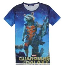 Guardians of the Galaxy 3D T-shirt Rocket Raccoon Swag Clothes Men T Shirt 2015 Fashion Summer Tees Shirts Cartoon Super Hero