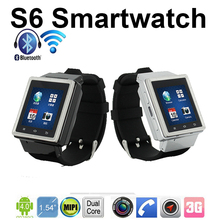 ZGPAX S6 Android Smart Watch Phone MTK6577 Dual Core 1.5 Inch Capacitive Screen 2.0MP Camera WIFI GPS smartwatch free shipping
