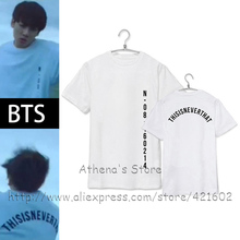 MEN’S TOPS KPOP BTS 100% Cotton T-shirt Bangtan Boys Black White Cool Letter Slogan T shirt Men’s Tops Korean Style fashion Tee