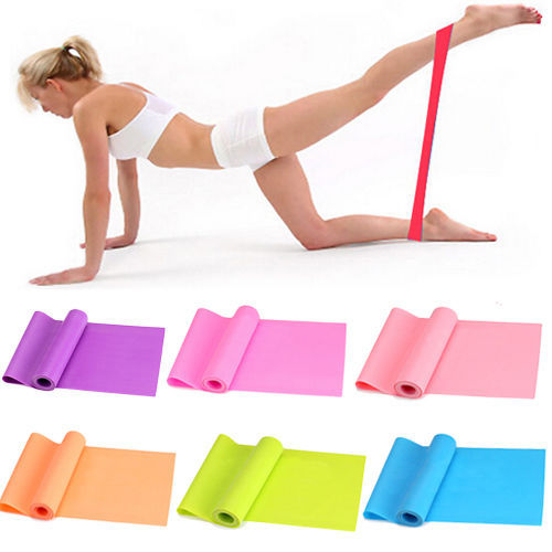 Yoga Pilates Resistance Elastic Loop bands Workout Exercise Ankle 8 Colors