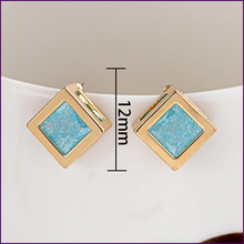 SI New Listing Fashion Jewelry 18K Gold Plated Inlay Ice Zircon Stud Earring For Women