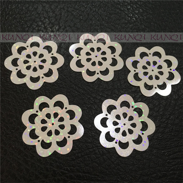 Description Picture 2 of item36mm Flower Sequins Paillettes Sewing,Wedding Craft,Women Kids DIY Garment Accessories Laser White