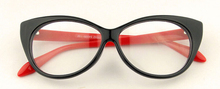 Sexy Vintage Fashion Cat Eye Shape Women Lady Girls Plastic Plain Eye Glasses