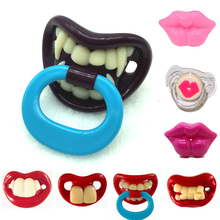 1pc Food-grade Silicone Baby Pacifier Funny Nipple Dummy Baby Soother Joke Prank Toddler Pacy Orthodontic Teat Teether Care