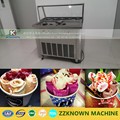 110V stainless stell material double pan fry ice cream roll machine hot sale