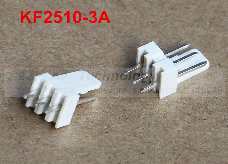 50pcs/lot KF2510 KF2510-3A male connector Pin header 2.54mm 3pin free shipping
