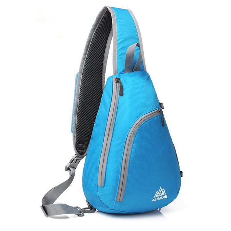 AONIJIE Men Nylon Triangle Messenger Bag Women Sport Travel Shoulder Backpack Cross Body Sling ...