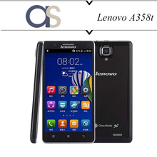 Original Lenovo A358T 4GB 5″ Android 4.4 Smartphone 5.0 Inch 480*854Pixels IPS MTK 6582 Quad Core 1.3GHz SIM UNLOCKED Phone