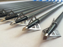 6pcs Archery broadhead and hunting arrow tips for compound bow recurve bow and arrow crossbow broadheads free shipping