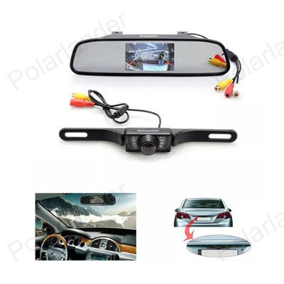 Backup Camera and Monitor Kit,Chuanganzhuo 4.3" Car Vehicle Rearview Mirror 
