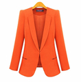 New Spring 2016 Women Blazers plus size fashion female slim blazer Ol Candy Color suit jacket