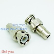 10pcs BNC Male to RCA Female Coax Cable Connector Adapter F M plug Coupler for CCTV