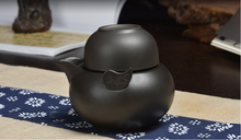 Purple sand pot black mud Quik ceramic shoulu handmade manual tea cup set