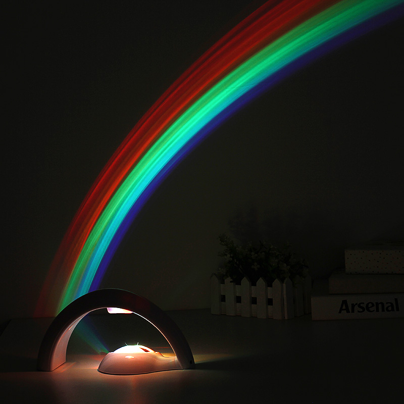 Rainbow sky projector lighting LED projection lamp romantic night light projector gift.