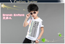2016 new children clothes boys summer t-shirts baby short sleeve tops kids shirts tees designer fashion brand free shipping