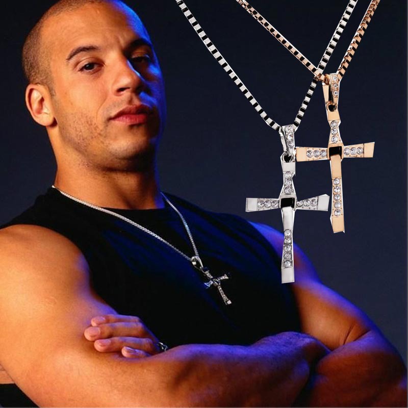Classic Men s Rosary necklaces pendants Cross necklace charms Furious Toretto cross necklace men jewelry RS1