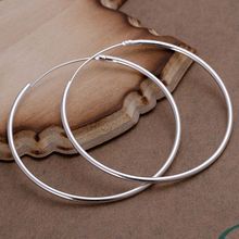 925 jewelry silver plated earrings,925-sterling-silver fashion jewelry ,Smooth Round Earrings E042 /ceyakwfa dwgamnna LKNSPCE042