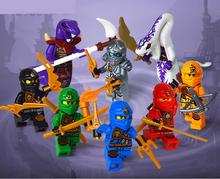 8pcs/lot Moive Phantom Ninja Kid Baby Toy Mini Figure Building Blocks Sets Model Toys Minifigures Brick