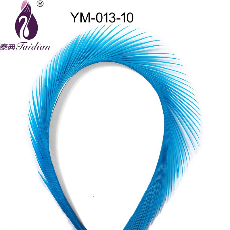 natural dyed goose feather ribbion trimming plumage fringe ym-013-10#(2)