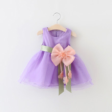 2016 new kids cosplay flower girl dresses girls summer cute wedding 1 year birthday dress vestido butterfly sleeveless dresse